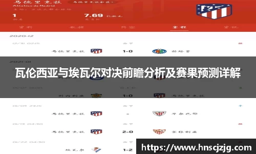 瓦伦西亚与埃瓦尔对决前瞻分析及赛果预测详解